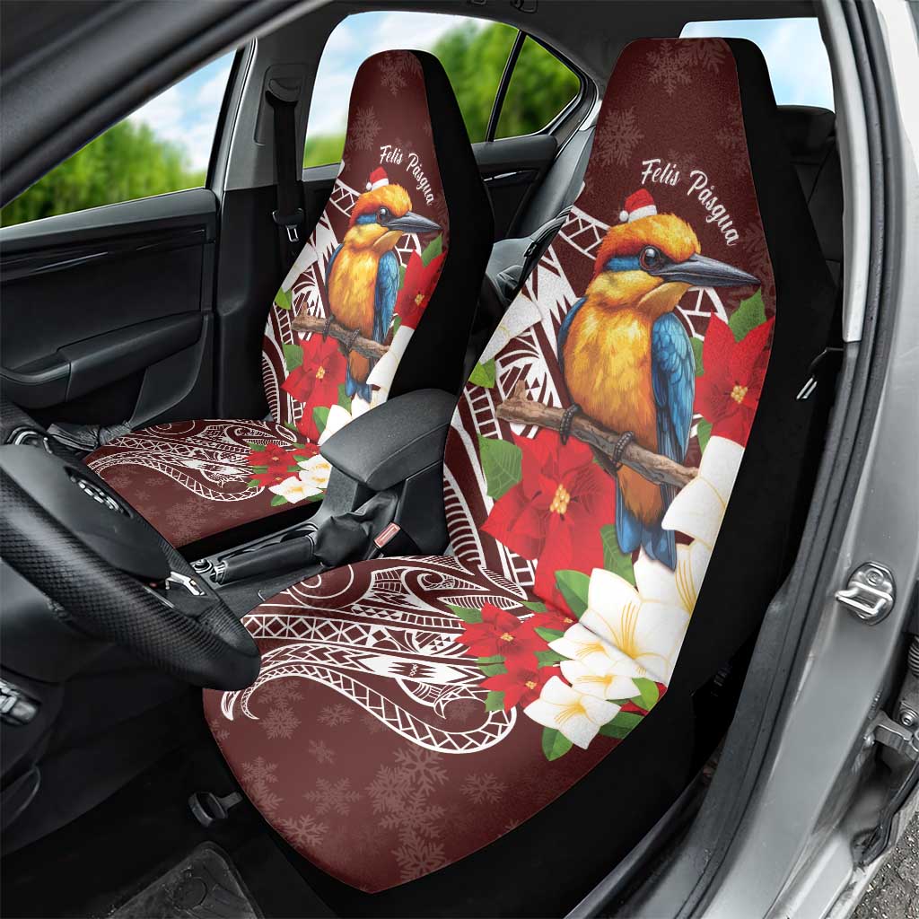 Felis Pasgua Guam Car Seat Cover Christmas Sihek Kingfisher with Guasali