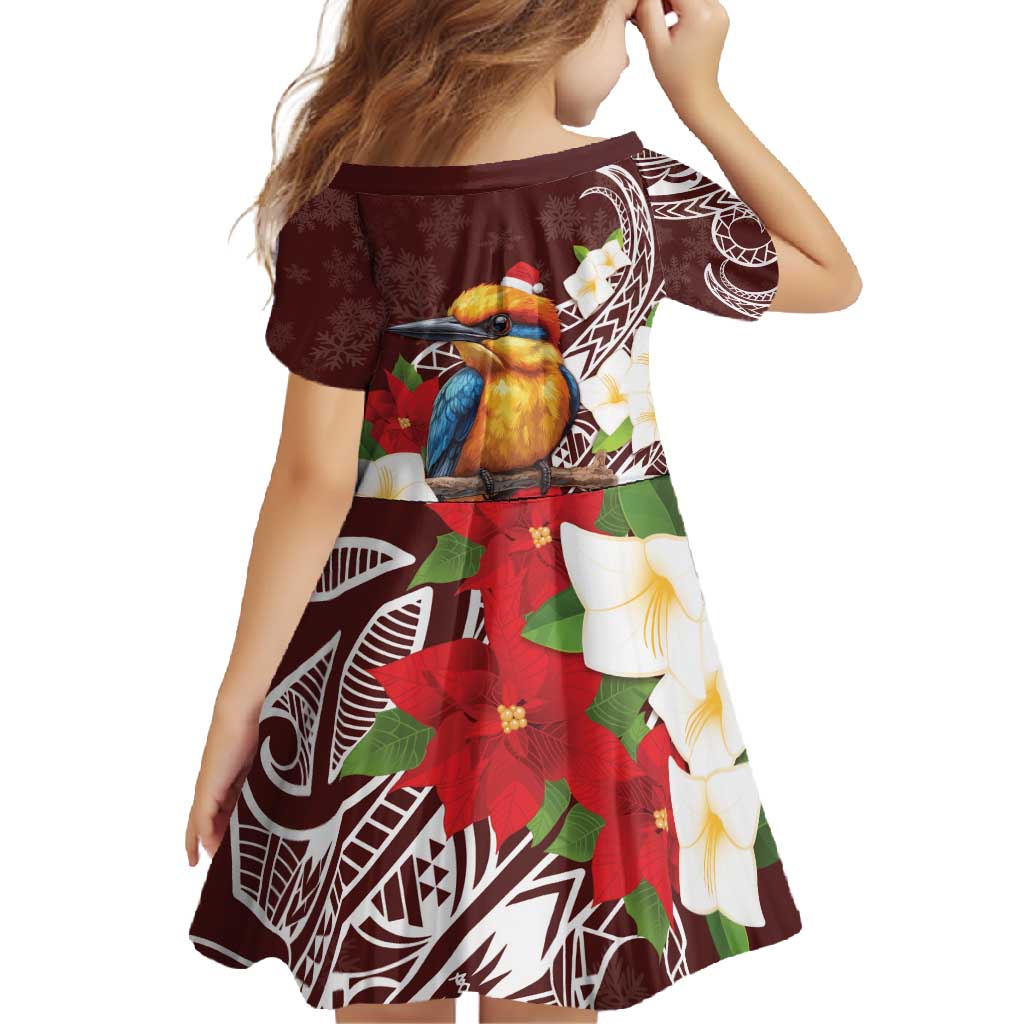 Felis Pasgua Guam Family Matching Long Sleeve Bodycon Dress and Hawaiian Shirt Christmas Sihek Kingfisher with Guasali