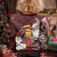 Felis Pasgua Guam Kid Ugly Christmas Sweater Christmas Sihek Kingfisher with Guasali