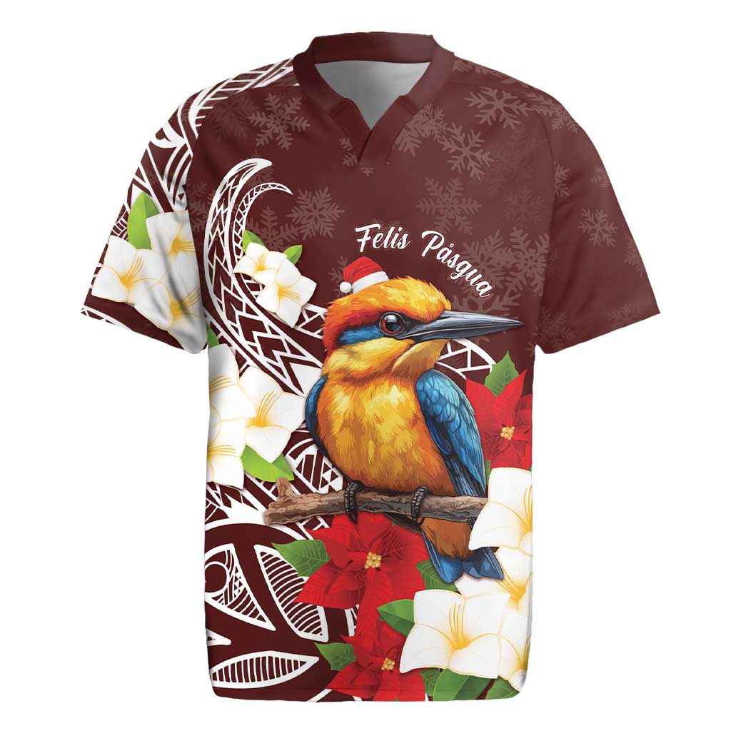 Felis Pasgua Guam Rugby Jersey Christmas Sihek Kingfisher with Guasali