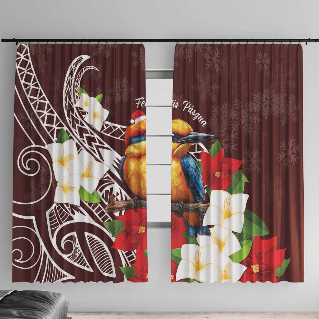Felis Pasgua Guam Window Curtain Christmas Sihek Kingfisher with Guasali