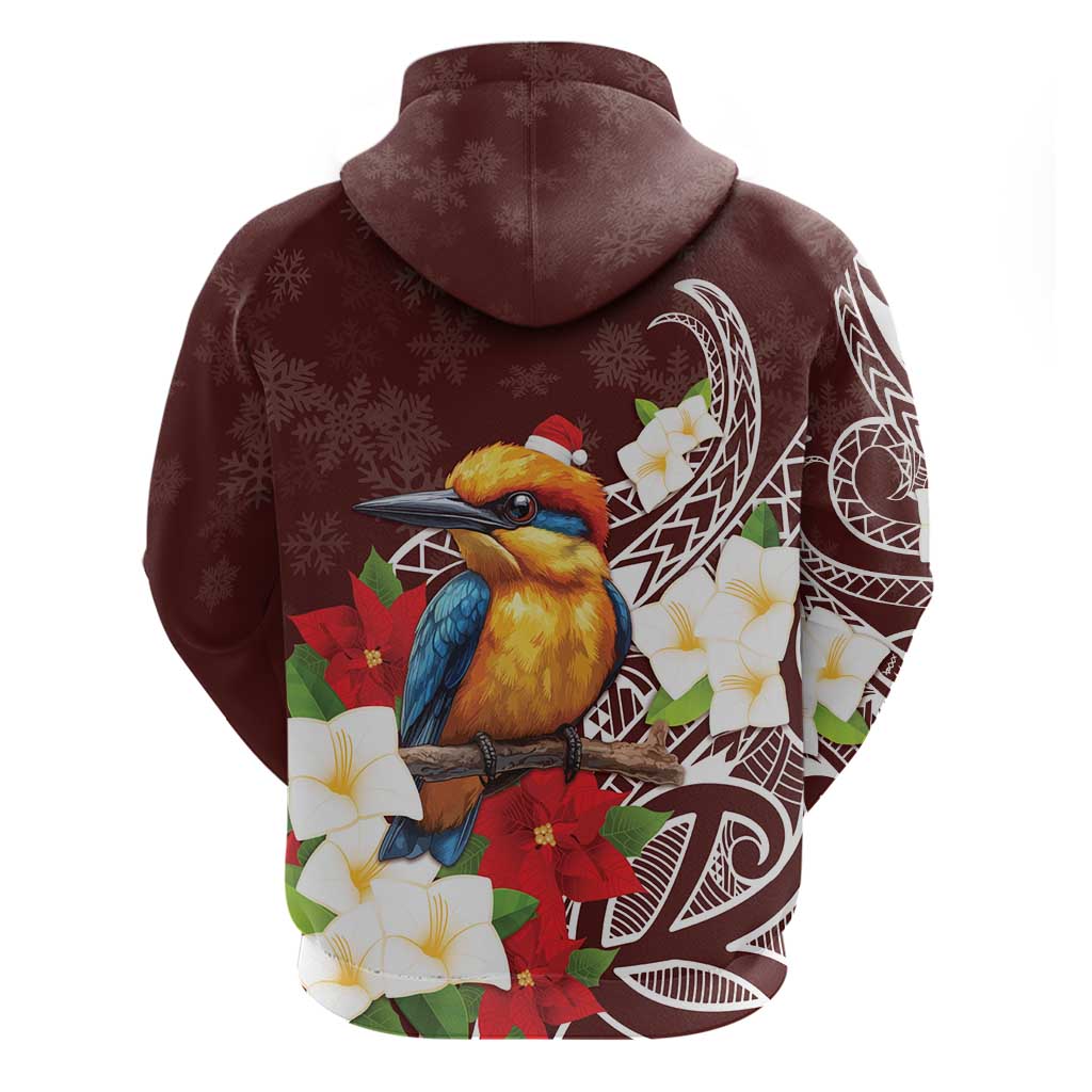 Felis Pasgua Guam Zip Hoodie Christmas Sihek Kingfisher with Guasali