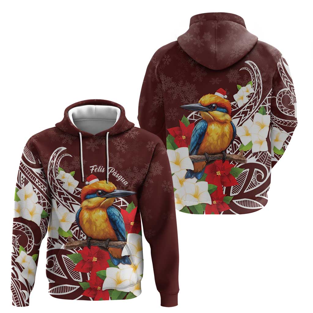 Felis Pasgua Guam Zip Hoodie Christmas Sihek Kingfisher with Guasali