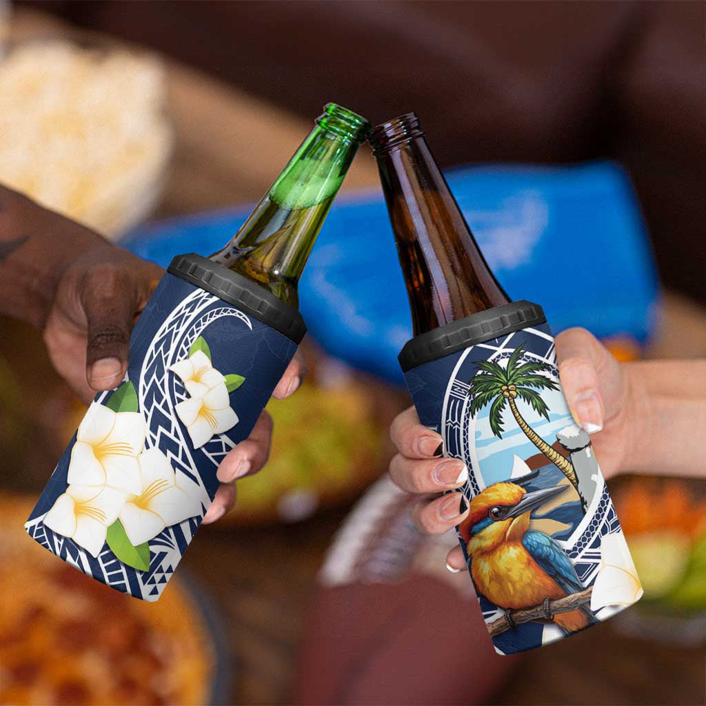 Hafa Adai Guam 4 in 1 Can Cooler Tumbler Sihek Guam Kingfisher with Guasali LT7