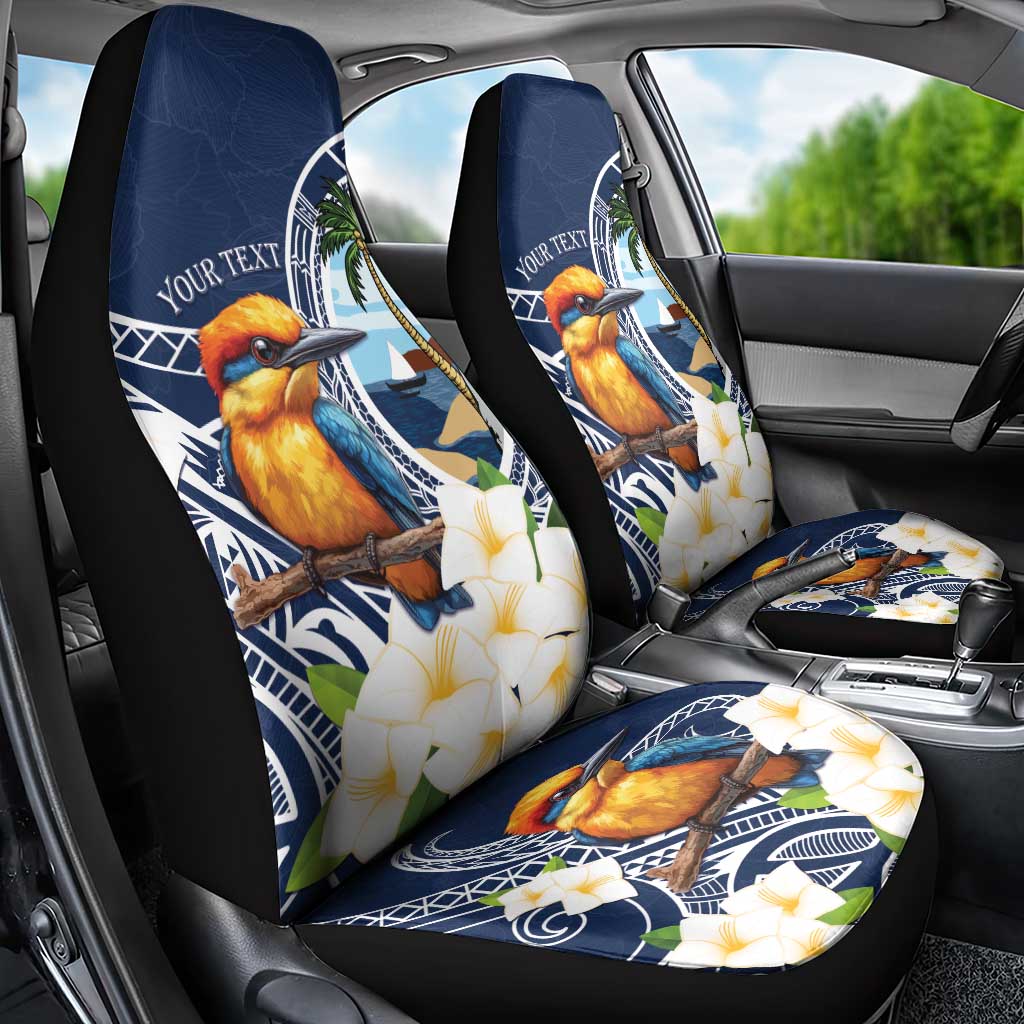 Hafa Adai Guam Car Seat Cover Sihek Guam Kingfisher with Guasali