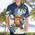 Hafa Adai Guam Hawaiian Shirt Sihek Guam Kingfisher with Guasali