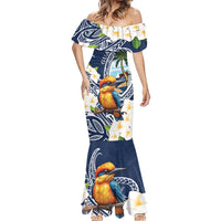 Hafa Adai Guam Mermaid Dress Sihek Guam Kingfisher with Guasali