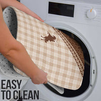 Aloha Hawaii Cowboys Paniolo Bathroom Set Beige Palaka - Polynesian Pride