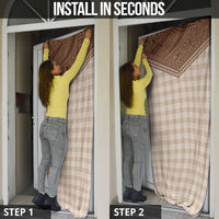 Aloha Hawaii Cowboys Paniolo Door Cover Beige Palaka - Polynesian Pride