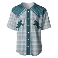 Aloha Hawaii Cowboys Paniolo Baseball Jersey Teal Palaka LT7 Teal - Polynesian Pride