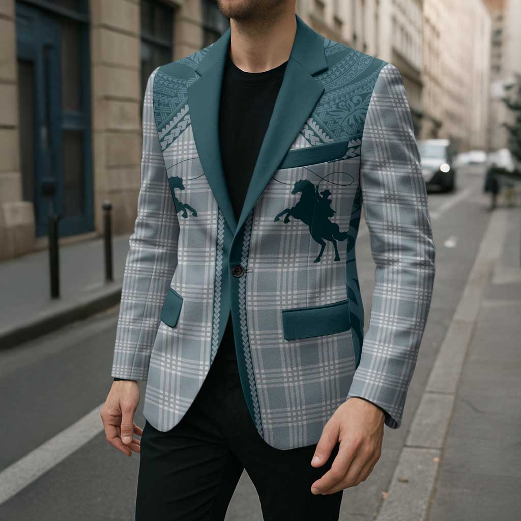 Aloha Hawaii Cowboys Paniolo Blazer Teal Palaka LT7 - Polynesian Pride