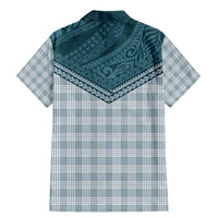 Aloha Hawaii Cowboys Paniolo Family Matching Mermaid Dress and Hawaiian Shirt Teal Palaka - Polynesian Pride