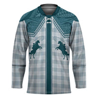 Aloha Hawaii Cowboys Paniolo Hockey Jersey Teal Palaka - Polynesian Pride