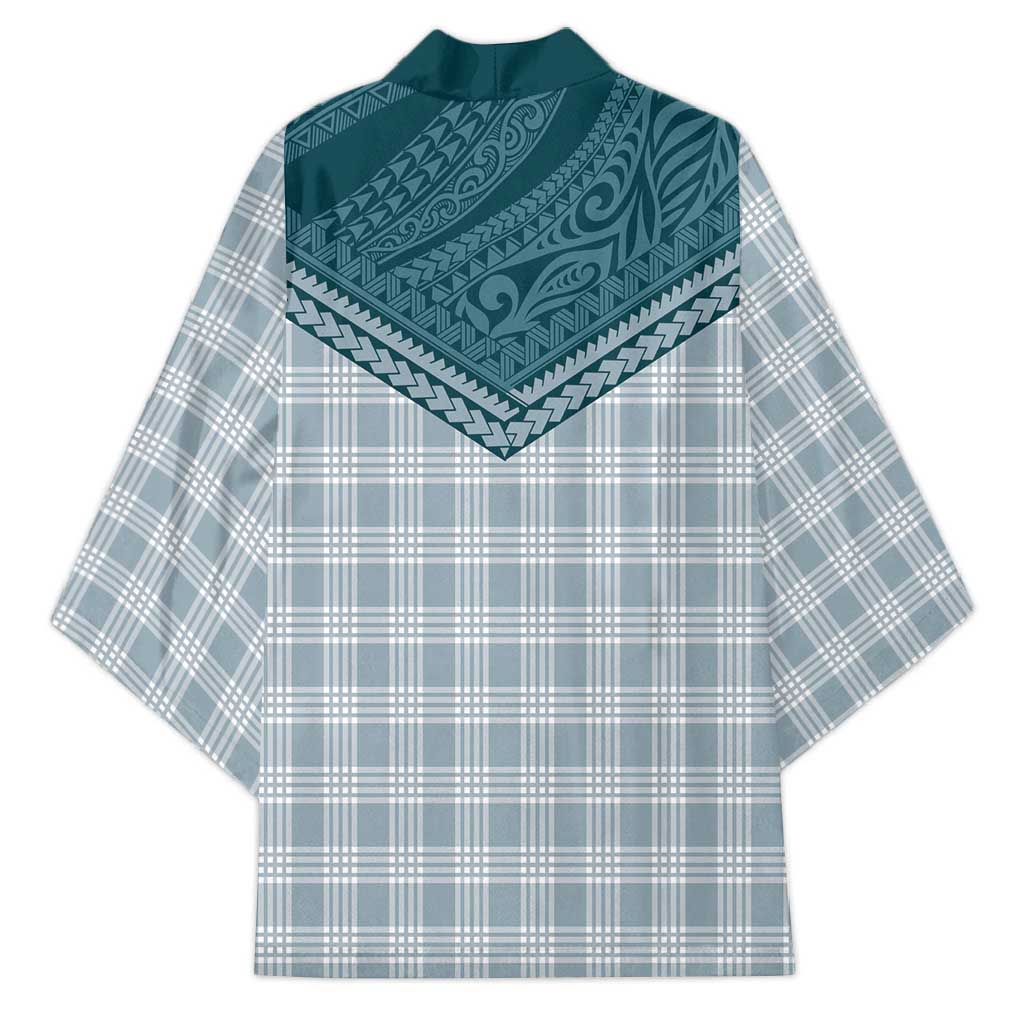 Aloha Hawaii Cowboys Paniolo Kimono Teal Palaka - Polynesian Pride