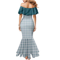 Aloha Hawaii Cowboys Paniolo Mermaid Dress Teal Palaka - Polynesian Pride