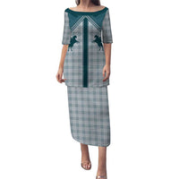 Aloha Hawaii Cowboys Paniolo Puletasi Teal Palaka - Polynesian Pride