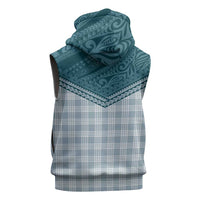 Aloha Hawaii Cowboys Paniolo Sleeveless Hoodie Teal Palaka - Polynesian Pride