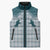 Aloha Hawaii Cowboys Paniolo Sleeveless Puffer Jacket Teal Palaka - Polynesian Pride