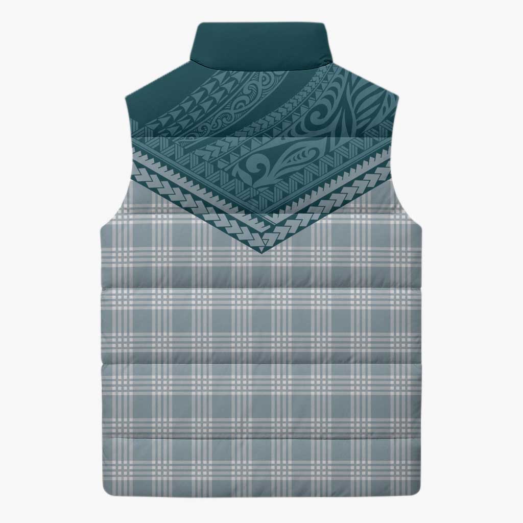 Aloha Hawaii Cowboys Paniolo Sleeveless Puffer Jacket Teal Palaka - Polynesian Pride