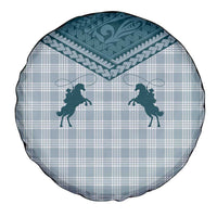 Aloha Hawaii Cowboys Paniolo Spare Tire Cover Teal Palaka - Polynesian Pride