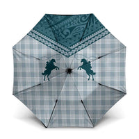 Aloha Hawaii Cowboys Paniolo Umbrella Teal Palaka - Polynesian Pride