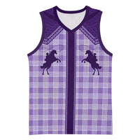 Aloha Hawaii Cowboys Paniolo Basketball Jersey Violet Palaka - Polynesian Pride