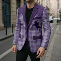 Aloha Hawaii Cowboys Paniolo Blazer Violet Palaka LT7 - Polynesian Pride