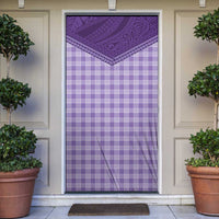 Aloha Hawaii Cowboys Paniolo Door Cover Violet Palaka - Polynesian Pride