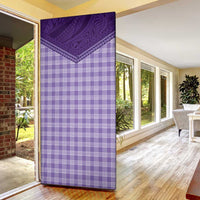 Aloha Hawaii Cowboys Paniolo Door Cover Violet Palaka - Polynesian Pride