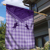 Aloha Hawaii Cowboys Paniolo Garden Flag Violet Palaka - Polynesian Pride