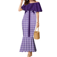 Aloha Hawaii Cowboys Paniolo Mermaid Dress Violet Palaka - Polynesian Pride