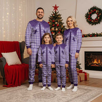 Aloha Hawaii Cowboys Paniolo Christmas Pajama Set Violet Palaka - Polynesian Pride