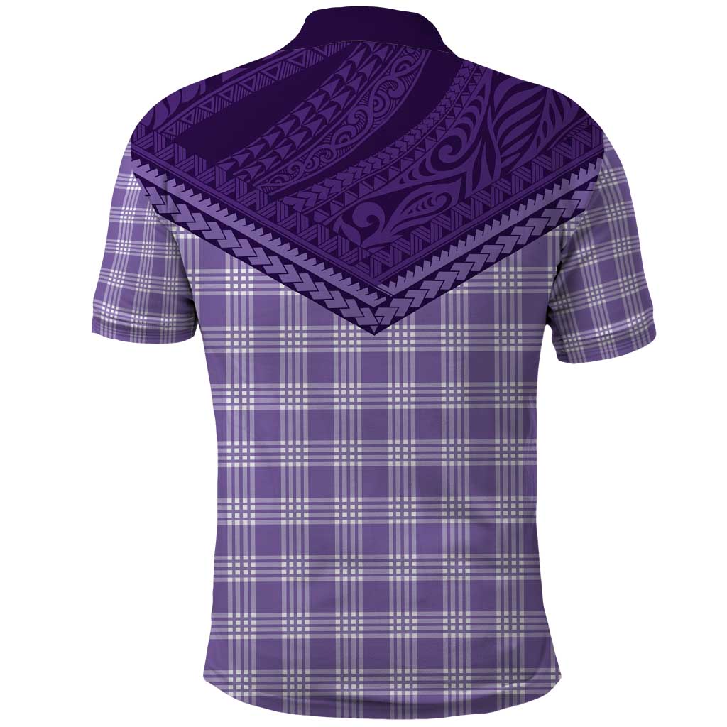 Aloha Hawaii Cowboys Paniolo Polo Shirt Violet Palaka - Polynesian Pride
