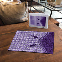 Aloha Hawaii Cowboys Paniolo Puzzle Violet Palaka - Polynesian Pride