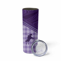 Aloha Hawaii Cowboys Paniolo Skinny Tumbler Violet Palaka - Polynesian Pride