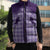 Aloha Hawaii Cowboys Paniolo Sleeveless Puffer Jacket Violet Palaka - Polynesian Pride