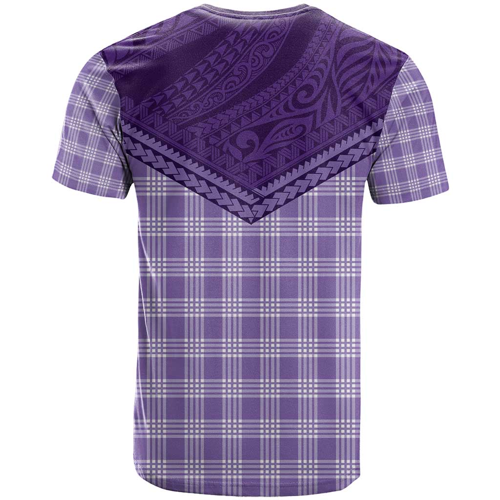 Aloha Hawaii Cowboys Paniolo T Shirt Violet Palaka - Polynesian Pride