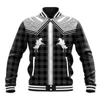 Aloha Hawaii Cowboys Paniolo Baseball Jacket Black Palaka - Polynesian Pride