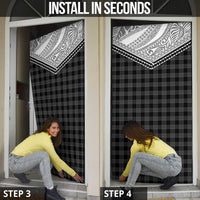 Aloha Hawaii Cowboys Paniolo Door Cover Black Palaka - Polynesian Pride