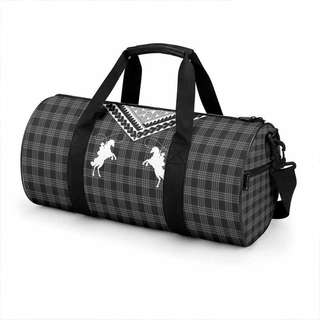 Aloha Hawaii Cowboys Paniolo Duffle Bag Black Palaka