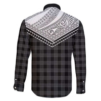 Aloha Hawaii Cowboys Paniolo Family Matching Puletasi and Hawaiian Shirt Black Palaka - Polynesian Pride