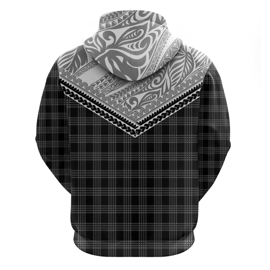 Aloha Hawaii Cowboys Paniolo Hoodie Black Palaka - Polynesian Pride