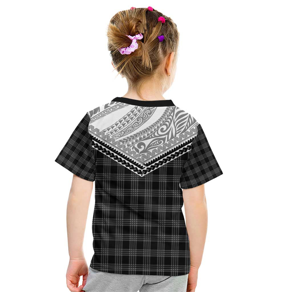 Aloha Hawaii Cowboys Paniolo Kid T Shirt Black Palaka - Polynesian Pride