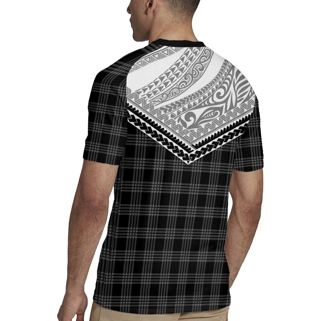 Aloha Hawaii Cowboys Paniolo Rugby Jersey Black Palaka - Polynesian Pride