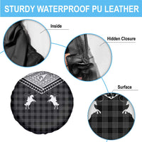 Aloha Hawaii Cowboys Paniolo Spare Tire Cover Black Palaka - Polynesian Pride