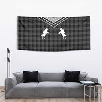 Aloha Hawaii Cowboys Paniolo Tapestry Black Palaka - Polynesian Pride