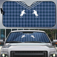 Aloha Hawaii Cowboys Paniolo Auto Sun Shade Navy Blue Palaka - Polynesian Pride