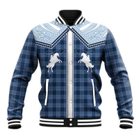 Aloha Hawaii Cowboys Paniolo Baseball Jacket Navy Blue Palaka - Polynesian Pride