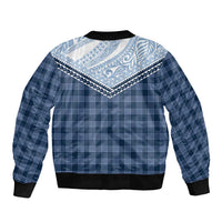 Aloha Hawaii Cowboys Paniolo Bomber Jacket Navy Blue Palaka LT7 - Polynesian Pride
