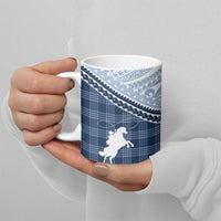 Aloha Hawaii Cowboys Paniolo Ceramic Mug Navy Blue Palaka - Polynesian Pride